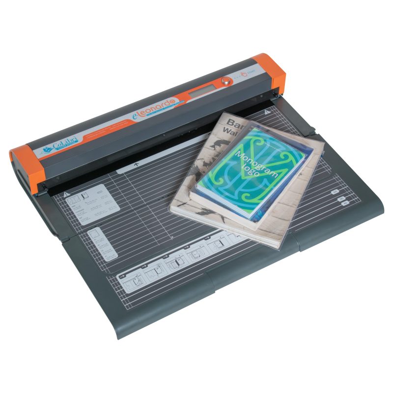 Colibri Buchschoner-System – Einbindemaschine mit eingebundenem Buch